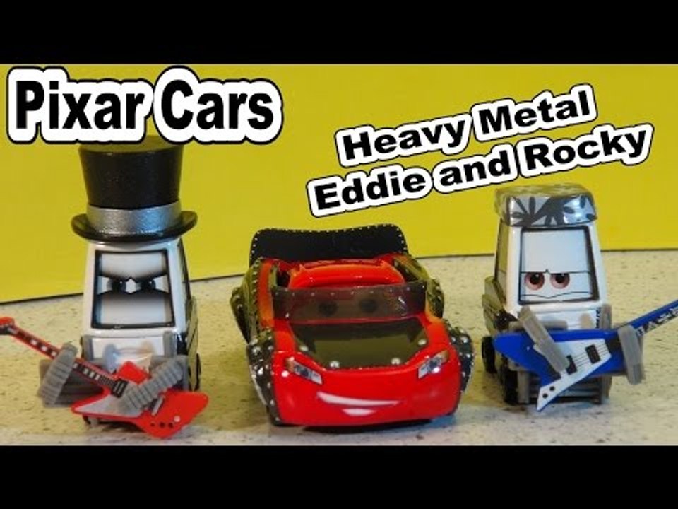 Disney Pixar Cars Unboxing New Cars Heavy Metal Eddie and Rocky with Lightning McQueen