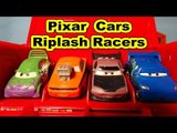Disney Pixar Cars, Unboxing New Riplash Racers with Lightning McQueen, Mack, DJ, Wingo Snot Rod and