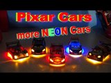 Disney Pixar Cars with NEON Lightning McQueen Lewis Hamilton, Shu Todoroki, Raoul Caroule and  Max S