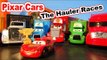 Disney Pixar Cars The Haulers Races in Radiator Springs Raceway with Mack, Dinoco and Chick Hicks Ha