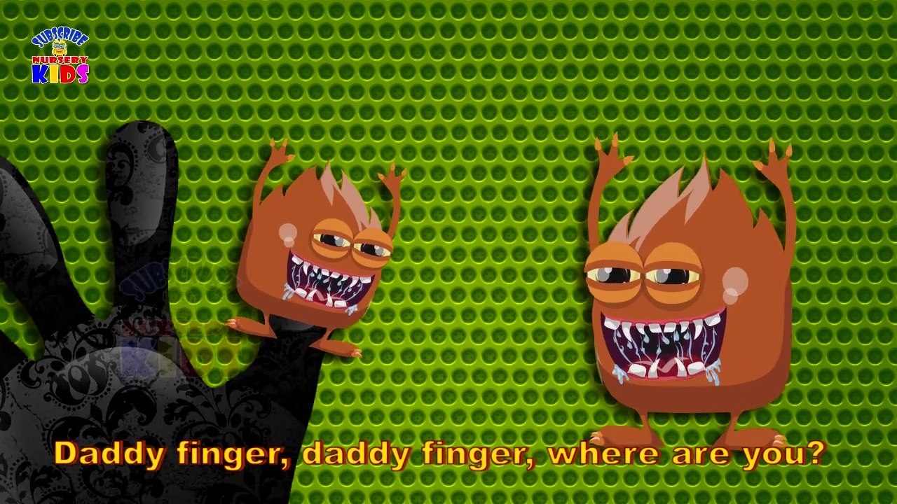 Monster Finger Family For Children Rhymes - Nursery kids Funny Cartoon songs