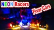 Pixar Cars NEON Racers Lightning McQueen, Max Schnell, Shu Todoroki and Raoul Caroule in Real Races