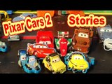 Disney Pixar Cars2 Stuck on Stories with Lightning McQueen, Mater, Professor Z, Luigi and Guido and