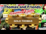 Thomas and Friends , Counting Trains from the Mystery Box with Gold Thomas the Train