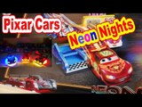 Disney Pixar Cars Neon Nights Race Track Assembly with NEON Lightning McQueen