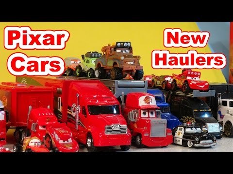 Disney Pixar Cars New Hauler Launching with Lightning McQueen, Mack , Mater and the Hot Wheels Launc