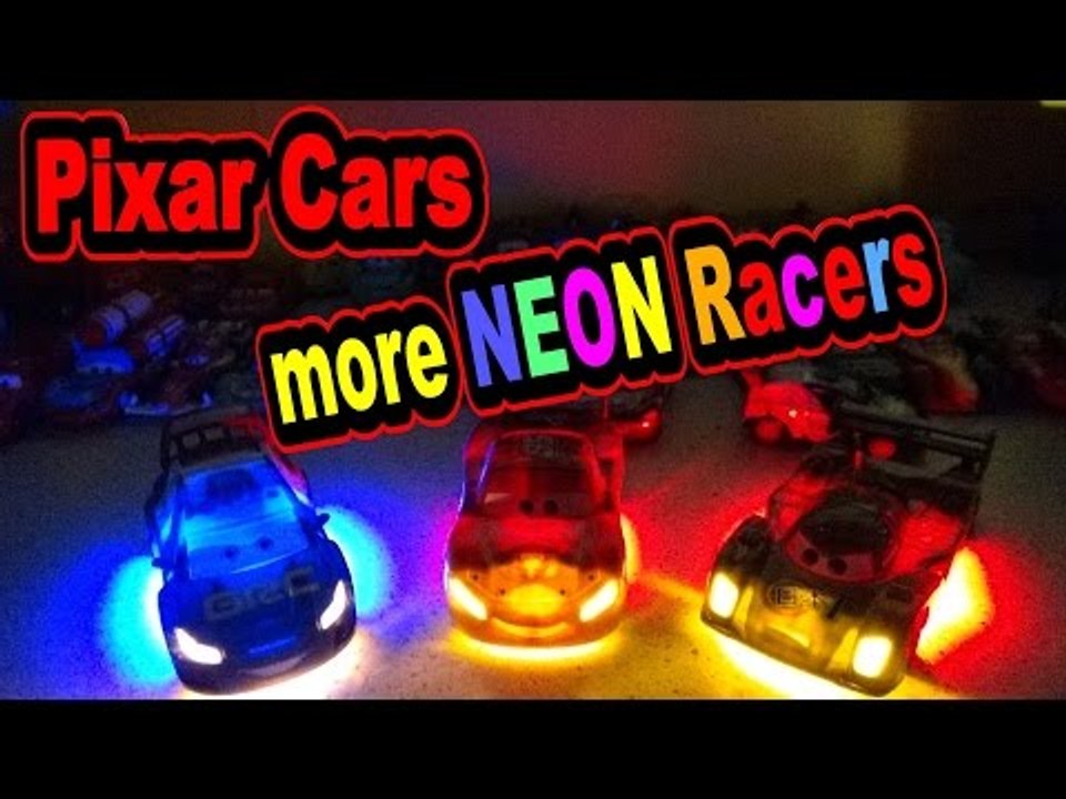 Disney Pixar Cars Lightning McQueen NEON Racers , Unboxing Raoul Caroule with Shu Todoroki