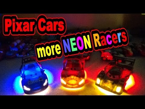 Disney Pixar Cars Lightning McQueen NEON Racers , Unboxing Raoul Caroule with Shu Todoroki