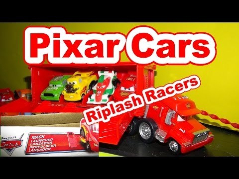 Pixar Cars Riplash Launcher Mack with Cars Races, Lightning McQueen, Mater and more