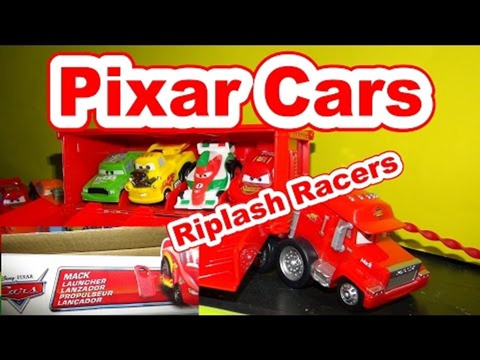 Pixar Cars Riplash Launcher Mack with Cars Races, Lightning McQueen, Mater and more