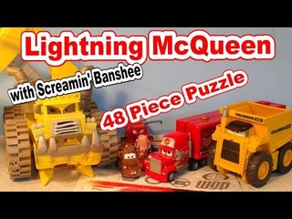 Lightning McQueen 48 Piece Puzzle with Mack Mater Colossal XXL and Frank !!