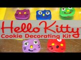 Play Doh Hello Kitty Cookie Cutter Play Set with Surprises inside after we made Play Doh cookies