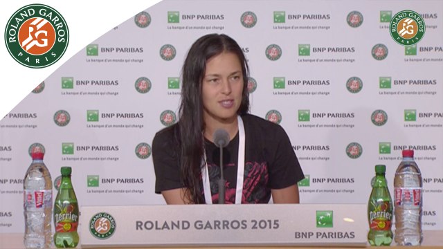 Press conference Ana Ivanovic 2015 French Open / Quarterfinals