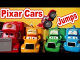 Pixar Cars Funny Car Lightning McQueen Ramp Jumps Mack and The Haulers
