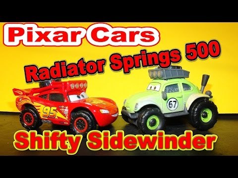 Pixar Cars New Car Unboxing, from The Radiator Springs 500, its Shifty Sidewinder !! Cool !