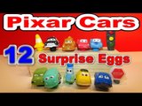 12 Surprise Eggs, Magical Pixar Cars Eggs Lightning McQueen, Mater and more