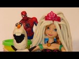 Disney Frozen Queen Elsa's sister Princess Anna gets white Play Doh hair to match Queen Elsa with he