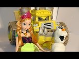 Disney Frozen Princess Anna with The Screaming Banshee in Pixar Cars Radiator Springs and Lightning