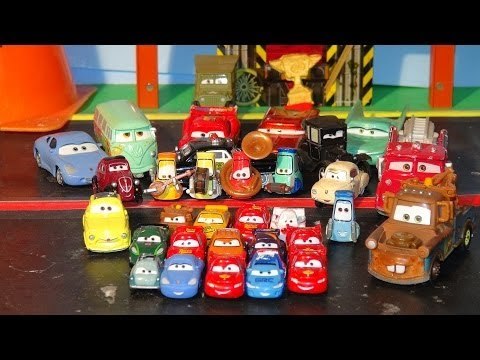 Pixar Cars 18 Surprise Eggs with Lightning McQueen Micro Drifters The Haulers and more