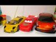 Pixar Cars Fast Talkin' Lightning McQueen vs 2 Remote Control Lamborghini Murcielago Race Cars