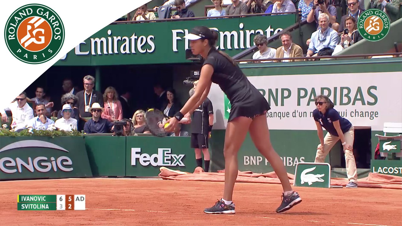 Temps forts A. Ivanovic - E. Svitolina Roland-Garros 2015 / Quarts de finale