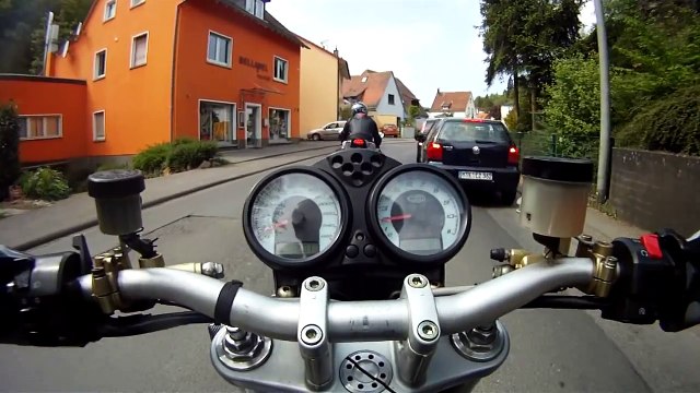 Ducati Monster S4R vs. Suzuki GSX-R 1000, Termignoni kit sound