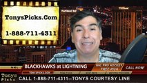 Tampa Bay Lightning vs. Chicago Blackhawks Free Pick Prediction NHL Pro Hockey Finals Playoff Game 1 Odds Preview 6-3-20