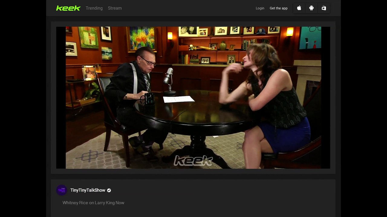 Larry King Interviews Whitney Rice