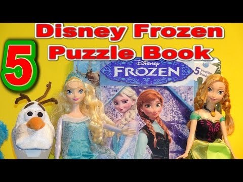 Disney Frozen Queen Elsa, Olaf , Princess Anna, and Kristoff 12 piece Puzzles