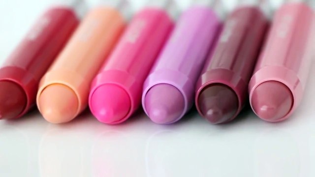 Revlon Just Bitten Kissable Balm Stain Swatches on Lips 6 colors