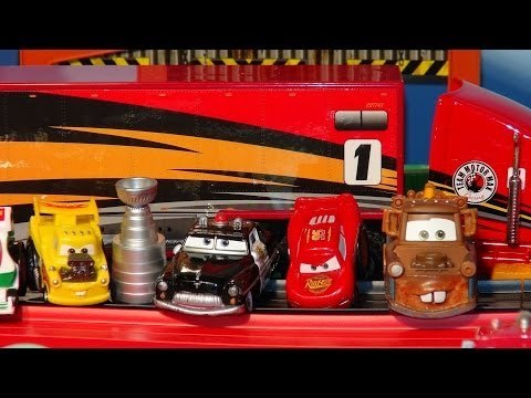 Pixar Cars Lightning McQueen RipLash Racers rematch with new Francesco Bernoulli and Funny Car Mater