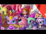 Littlest Pet Shop Walkables open box and demo, with the My Little Pony Fashems and Pinkie Pie's Rain