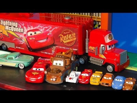 Play Doh Surprise Eggs in Pixar Cars Lightning McQueen with The Haulers , Maters Surprise Birthday