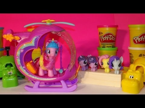 My Little Pony, Pinkie Pie's Rainbow Helicopter with 4 Squishy My Little Pony Fashems