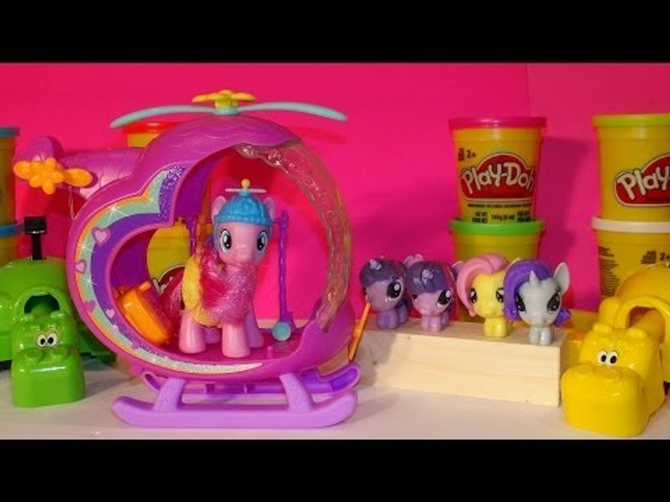 My Little Pony, Pinkie Pie's Rainbow Helicopter with 4 Squishy My Little Pony Fashems