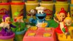 Play Doh Teletubbies and The Cookie Monster Chef , he makes FAJITA's with Stir Fry Veggies, Cheddar