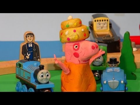 Play Doh Thomas and Friends with Peppa Pig Play Doh Gold Crown, with Gems and Jewels Prank Sir Topha
