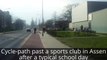 You have true mass cycling when an after school sports clubs look like this. Dutch Parking hell