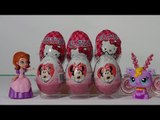6 Surprise Eggs opened by The Little Pet Shop Sweet Pop Fairy, and Disney's Sofia Princess