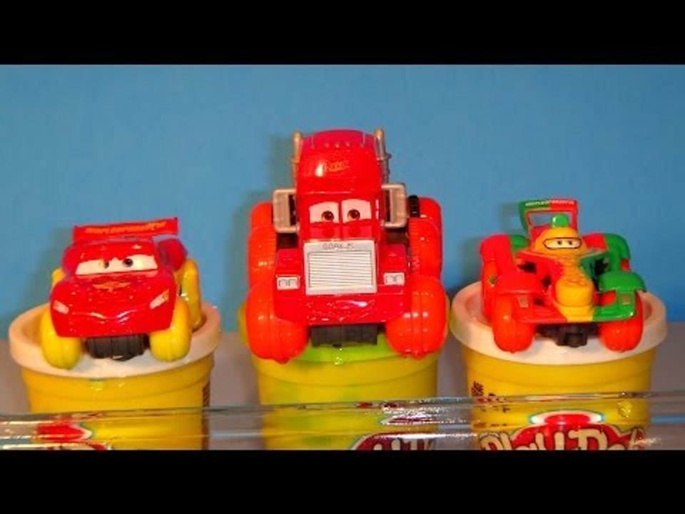 Pixar Cars Lightning McQueen Hydro Wheels with Mack Hydro Wheels, and Rip Clutchgoneski Hydro Wheels