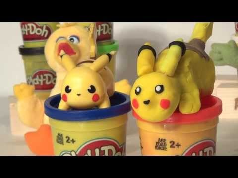 Play Doh Pokemon Pikachu, Play Doh Pokemon Pikachu, make Pokemon Pikachu from Play Doh lol fun vid