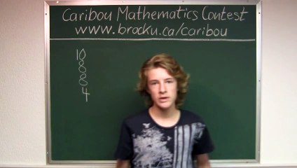 Caribou Contest October 2012, grade 3/4, q.10