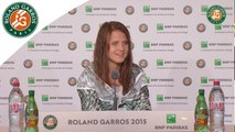 Press conference Lucie Safarova 2015 French Open / Quarterfinals