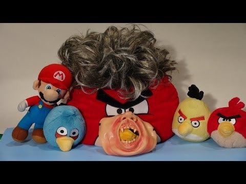 Angry Birds Star Wars Puzzle , and a Halloween mask on BIG RED Bird