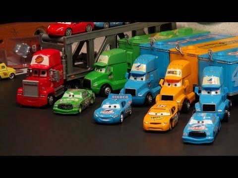 Pixar Cars , Cut Scene The Haulers with the Delinquent Road hazards and Lightning mcQueen