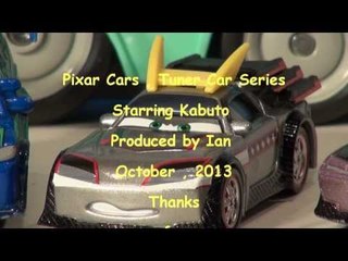 Pixar Cars with Kabuto from the Tuner Series, with Boost DJ and Wingo