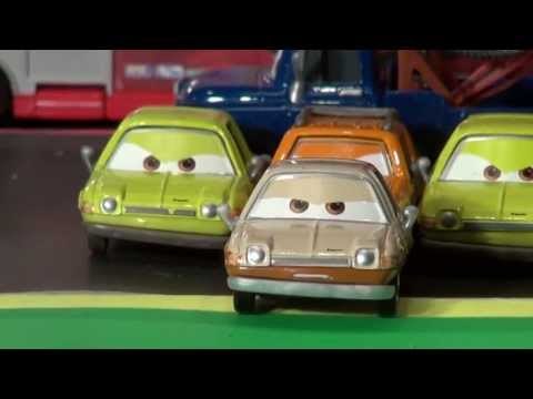 Disney Pixar Cars2 , featuring Tubbs Pacer, Grem, Acer, Professor Z, Mater, and more
