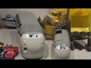 Pixar Cars 2 Spy Train Car Holder with Missile Shooter...love it !!.