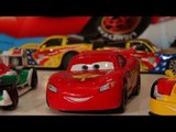 Disney Pixar Cars2 Collection of World Grand Prix Race Cars including Rip Clutchgoneski and Lightnin