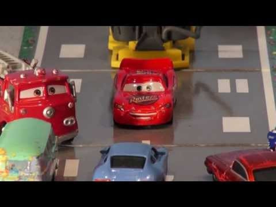 Pixar Cars by Disney, Re Enactment, Lightning McQueen helps Radiator Springs cars. Real nice remake.